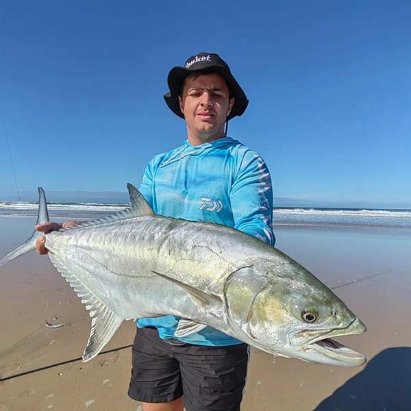Garrick (Leervis) caught while guided shore fishing in Jeffreys Bay